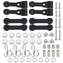 2set 109808X 160793 Vergrendelingsmontage Bagger Motorkap Vergrendelingsriemen Compatibel met voor Yard Gazontractor voor 42inch en 46inch Decks
