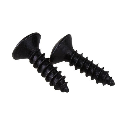 250X Pièces pour Vis de Guitare Basse pour Plaques À Gratter Pickguard, Noir 1