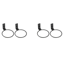 Paquet de 4 Supports de Ballon Pliables Fixés AU Mur, Support D'Affichage de Ballon de Sport pour Basket- Volley- Rugby Football Football