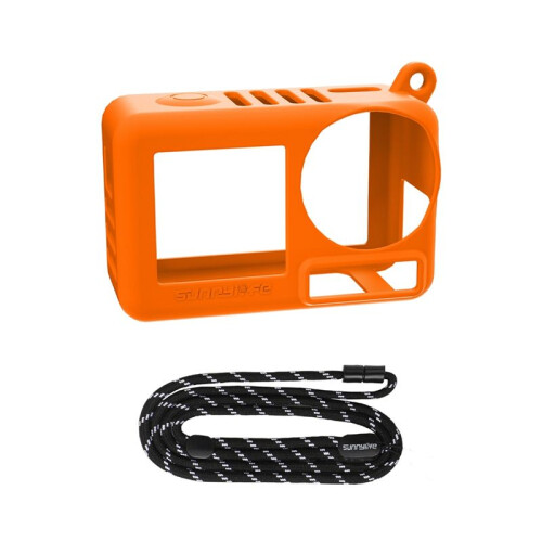 Silicone Protective Case for  OSMO ACTION 5 Pro Scratch-Resistant Anti-Collision Camera Protector with Lens Cap C