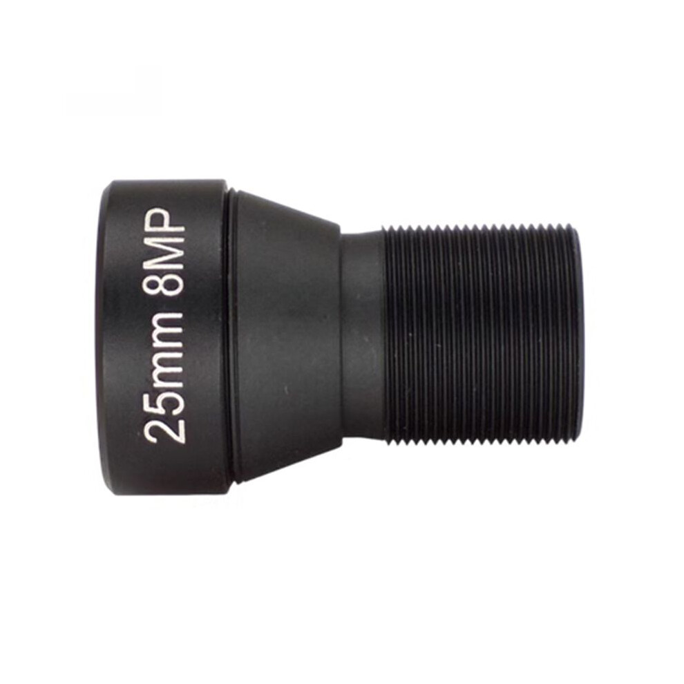 Hd 4K 8Mp Cctv Lens 25Mm M12 Mount Low Distortion Aperture F1.6 Format 1/1.8Inch Lens Only For Action Camera Black 4712150846440