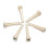 12 Bridge Pins + Saddle + Bridge Saddle Bone / Bone Acoustic Guitar White 3