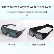 Lunettes de Soudage à Gradation Automatique Lunettes Solaires de Soudage à L'Arc Lunettes Anti-Éblouissantes Outils pour Soudeurs Gradation