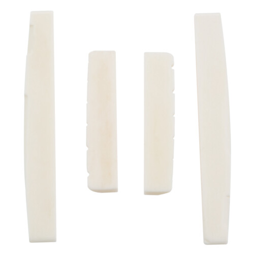 16 Pezzi 6 Corde per Chitarra Acustica Bone Bridge Sella E Dado Realizzato in Real Bone 2