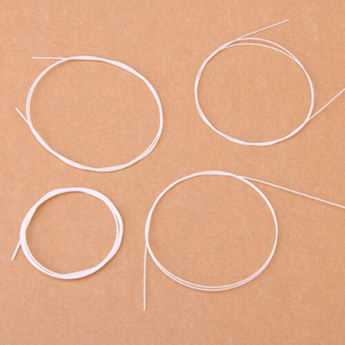 8 Stueck Weiss Nylon Ukulele Saite Set 1