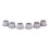 12X Guitar Tuner Conversion Bushings Adapter Ferrules Nickel Plating with Nice Plastic Shell Silver 4