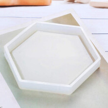 8 Paket Hexagon Silikon Untersetzer Formt Silikon Harz Form, Klare Epoxid Formen für Das Gießen mit Harz, Beton, Zement und Polymer Ton