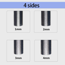 2X Guitar Fret Crowning File,Fret File,Fret End Rounded Tool,Three Radius Slot&File, Guitar Fret Tools