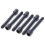 12 Pcs Brass Electric Guitar Tremolo Bridge Saddle Clamp Lock String Screw/String Through Screw Black 2