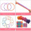 384 Peças 7 Polegadas Potholder Loops Tecelagem Loops Tecelagem Artesanato com 12 Cores para Artesanato DIY Suprimentos A 6