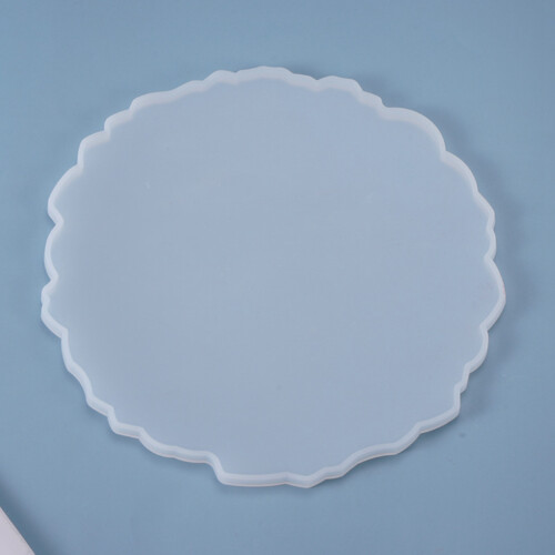 3X DIY Crystal Epoxy Mold Compote Swing Table Round Lace Coaster Table Decoration Silicone Mold 2