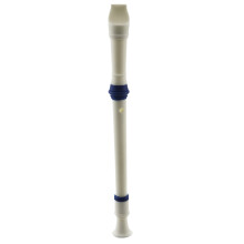10X Students Plastic 8 Holes Soprano Recorder Flute Beige + Cleaning Stick