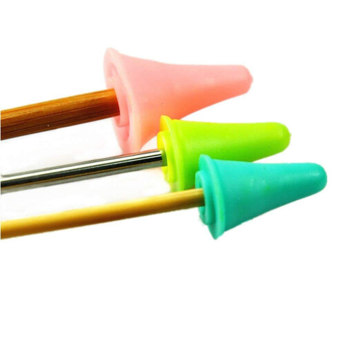 40 Gestrickte Strick Nadel Punkt Protector / Plug 2 Strick Prozess Größe (Nadel Schutz) 2