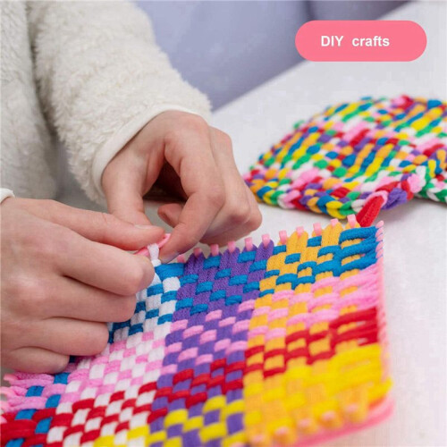 576 Peças 7 Polegadas Potholder Loops Tecelagem Loops Tecelagem Artesanato com 12 Cores para Artesanato DIY Suprimentos A 1