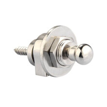 Premium Gitarrengurt Schloesser und Knoepfe Sicherheit Schnellspanner Strap Retainer System Nickel (4 Stueck)