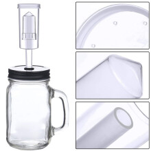 Airlock Set for Fermentation, 80 Pieces Silicone Grommets and 6 Pieces Plastic Airlock for Preserving, Making Wine