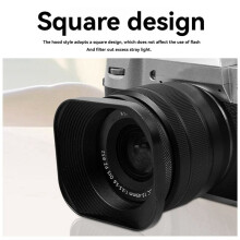 SLR-Mikro-Einzel-Gegenlichtblende mit Kaliber 52 mm, Quadratische Gegenlichtblende Aus Aluminiumlegierung für Kameras Von für , für , für