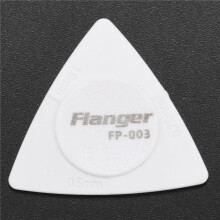 Flanger 20Pcs Triangle-Plektren 1,0 0,75 0,5 mm Dicke in PC + ABS Material Antislip Style Picks Weiss