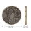 Pièce Code Morse CW - Cuivre galvanisé 30x30x3mm 2