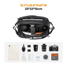 Camera Sling Bag 10L Photography Shoulder Bag for Digital // Camears/ Drone Pouch C