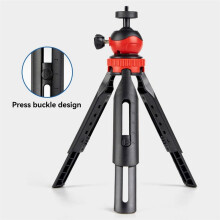 Multifunctional Tripod for Cameras & Phones Desktop Tripod Portable Vlog Selfie Stick with 360 Black