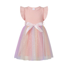 (9-12 Months, Pink) Φόρεμα νήπια με και ζώνη.