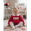 (12-18 Months, Red) Φόρμα Ημέρας Αγίου κέντημα σκύλου 4
