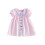 (18-24 Months, Pink) Μοντέρνα καρό φορέματα και φυσαλίδες. 1