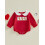 (12-18 Months, Red) Φόρμα Ημέρας Αγίου κέντημα σκύλου 8