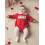 (12-18 Months, Red) Φόρμα Ημέρας Αγίου κέντημα σκύλου 3