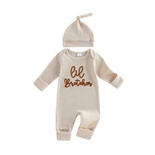 (0-3 Months, Khaki) Σετ 2 τεμαχίων και καπέλο