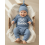 (Newborn, Blue) Σετ 2 τεμαχίων και καπέλο 7