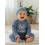 (3-6 Months, Blue) Σετ 2 τεμαχίων και καπέλο 3