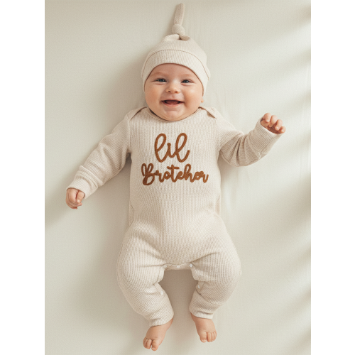 (0-3 Months, Khaki) Σετ 2 τεμαχίων και καπέλο 2