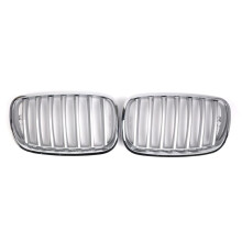Chrome Front Grill Keney Grille Cover Trim for  E70 X5 2007-2013 Accessories 51137157687 51137157688