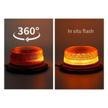 Car 12V 24V LED Emergency Strobe Lights Car Roof Flashing Warning Light Hazard Signal Lamp Magnetic Installation