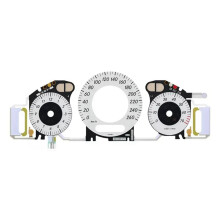 260KM/H White Gauge Face with EL Cold Light Instrument Panel for W209, W211, C219
