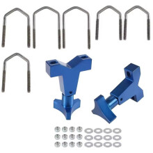 High Lift Universal Mount 1-2.5In for Front Tube Adjustable Jack Tube Bracket for JK TJ Roof Rack Front,A
