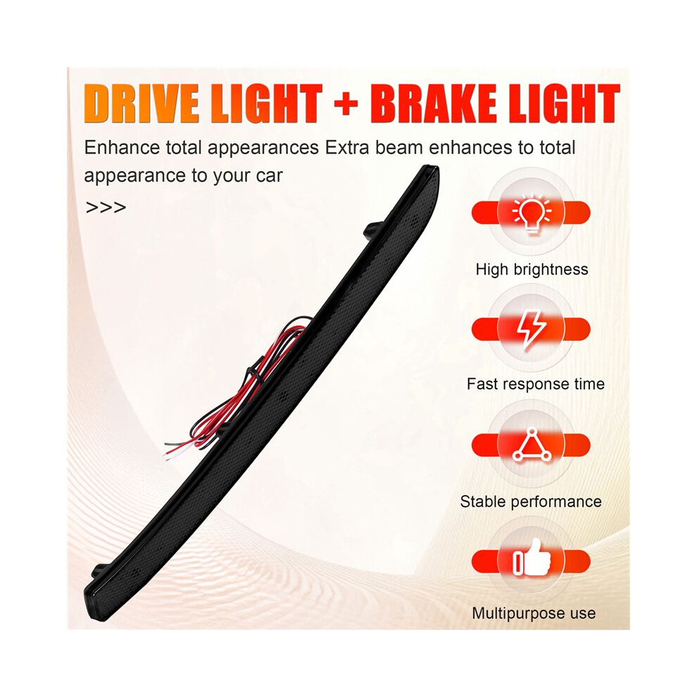 Led Rear Bumper Reflector Tail Signal Lamp For Transporter T5 2012 -2016 Caravelle Multivan Light/Black 6033121079673