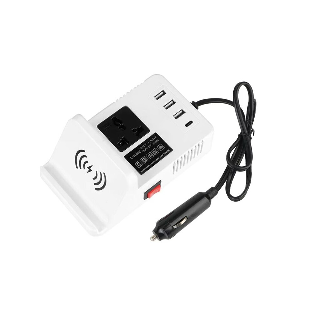 Fast Charging Usb For Laptop Charging Car Charger 12/24V Car Plug Converter Car Inverter Voltage Converter White 4711519459970