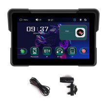 7inch Motorcycle DVR Navigation Screen Wireless Carplay for Android Auto Portable Monitor Multimedia Player