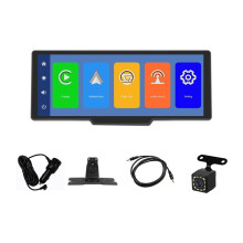 Wireless Carplay Screen for Car, 10.26 Inch Portable Car Audio with Backup Camera, FM/GPS/AUX/Mirror Link/Android Auto