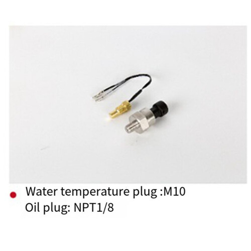 Auto-Gemodificeerde LCD 3-in-1 Watertemperatuurmeter, Oliedrukmeter, Voltmeter, 10 mm Watertemperatuursensor + NPT1/8 Oliedruksensor 2