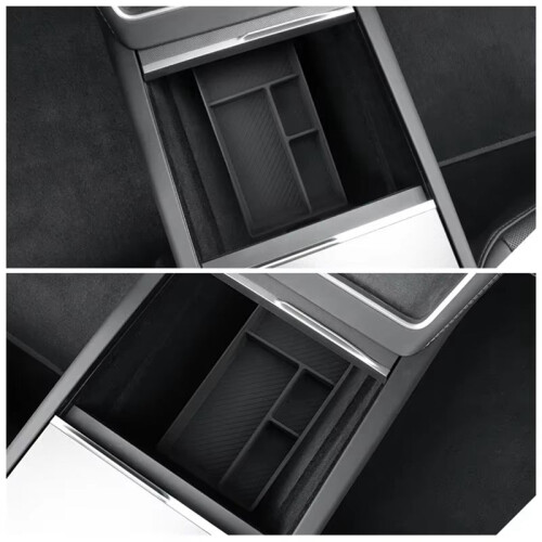 Center Console Lower Storage Box Organizer Tray for  Model Y Juniper 2025 Interior Accessories