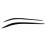 For  Giulia 2015-2024 Glossy Black Car Headlight Eyelid Eyebrow Trim 3