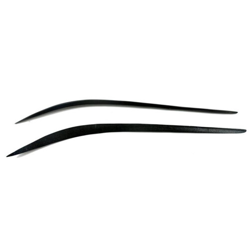 For  Giulia 2015-2024 Glossy Black Car Headlight Eyelid Eyebrow Trim 2