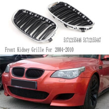 Car Front Bumper Hood Grill Kidney Grille for 5 Series E60 2004-2010 51712155446 51712155447