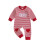 (3-6 Months, Red) Ριγέ μόδα Αγίου μακριά μανίκια 1