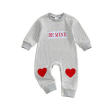 (0-3 Months, Gray) Ριγέ μόδα Αγίου μακριά μανίκια