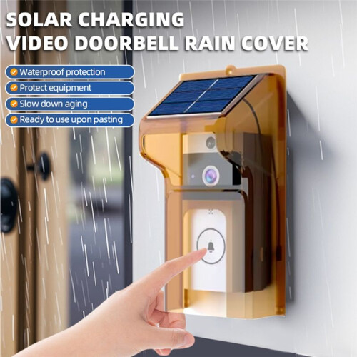 Doorbell Camera with Solar Charging, Waterproof, Night Vision, HD, Two-Way Intercom Voice for Home Security 2